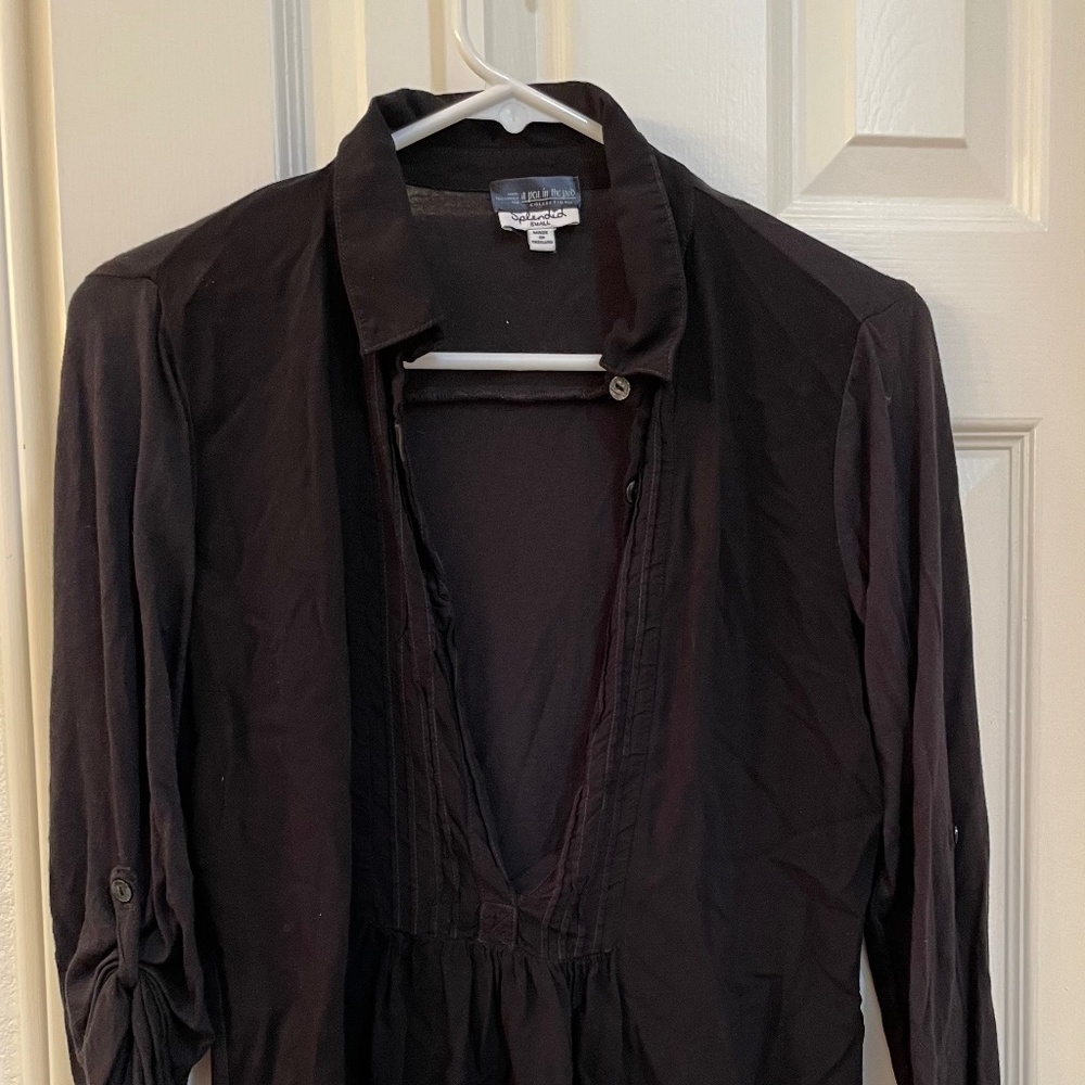 Splendid for A Pea in the Pod black blouse